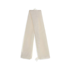 Brunello Cucinelli White Cashmere Scarf