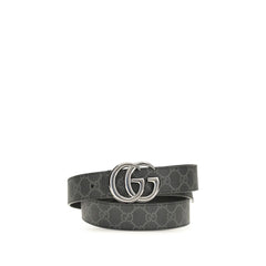 Gucci Black Calf Leather Bos Taurus Regular Belt