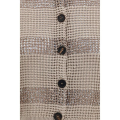 Brunello Cucinelli Beige Cotton Cardigan