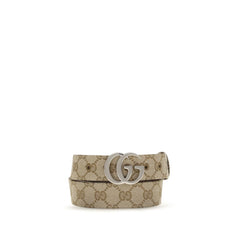 Gucci Beige Fabric Regular Belt
