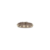 Valentino Garavani Gray Calf Leather Bos Taurus Bracelet
