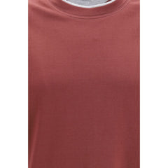 Brunello Cucinelli Bordeaux Cotton T-Shirt