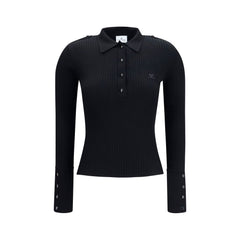 Courrèges Black Viscose Dress Shirt