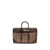 Brunello Cucinelli Brown Calf Leather Bos Taurus Luggage And Travel