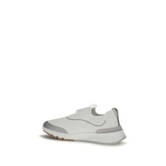 Brunello Cucinelli White Cotton Athletic Sneakers