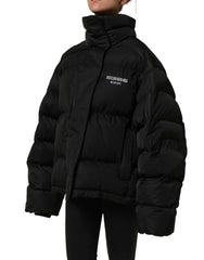 Dolce & Gabbana Black DGVIB3 Embroidered Padded Puffer Jacket