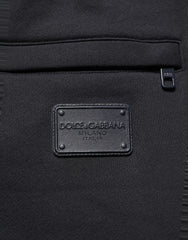 Dolce & Gabbana Black Drawstring Viscose Jogger Men Sweatpants Pants