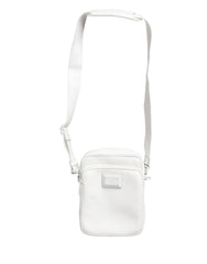 Dolce & Gabbana White Logo Plaque Crossbody Shoulder Borse Men Bag