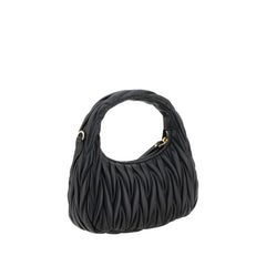 Miu Miu Black Calf Leather Bos Taurus Handbag