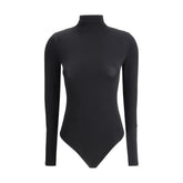 Wolford Black Cotton Bodysuit