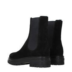 Gianvito Rossi Black Leather Ankle Boots