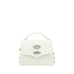 Zanellato White Calf Leather Bos Taurus Shoulder Bag