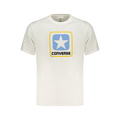Converse White Cotton Men's T-Shirt