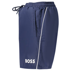 Hugo Boss Blue Polyester Men's Swimwear