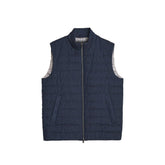 Herno Blue Linen Sleeveless Jacket