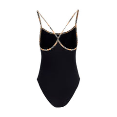 Burberry Black Elastane One-Piece Swimsuit