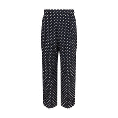 Valentino Black Silk Cropped Pants