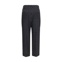 Valentino Black Silk Cropped Pants