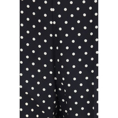 Valentino Black Silk Cropped Pants