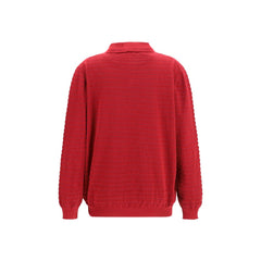 Miu Miu Bordeaux Cotton Polo Shirt