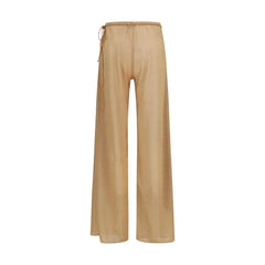 Oséree Gold Polyamide Casual Pants