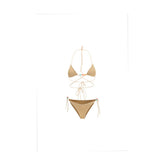 Oséree Gold Polyamide Bikini