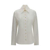 Khaite White Cotton Dress Shirt