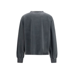 Ganni Gray Cotton Sweatshirt
