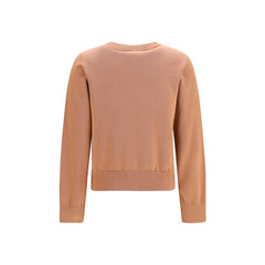 Ganni Beige Cotton Sweatshirt