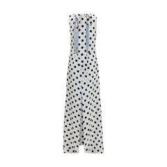 SA SU PHI White Silk Long Dress