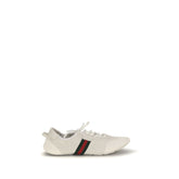 Gucci White Calf Leather Bos Taurus Low Top Sneakers