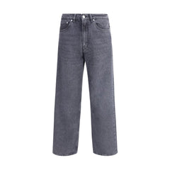 Our Legacy Black Cotton Relaxed Fit Jeans