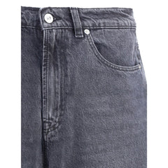 Our Legacy Black Cotton Relaxed Fit Jeans