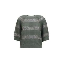 Brunello Cucinelli Bicolor Cotton Sweatshirt