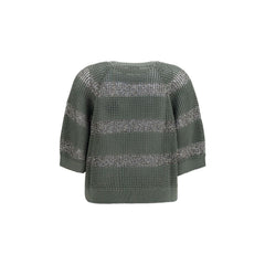 Brunello Cucinelli Bicolor Cotton Sweatshirt