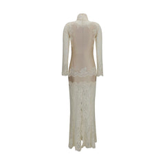 Rabanne Beige Polyamide Long Dress