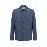 Malo Blue Linen Men's Jacket