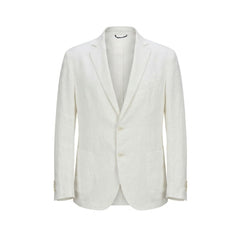 Malo White Linen Men's Jacket
