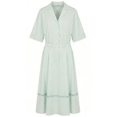 Malo Green Cotton Women Dress