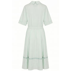 Malo Green Cotton Women Dress