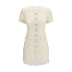 Self-Portrait Beige Polyester Casual Dress
