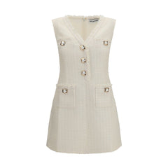Self-Portrait Beige Polyamide Casual Dress