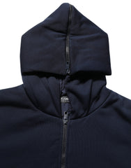 Dolce & Gabbana Black Cotton Full Zip Hooded Bomber Jacket