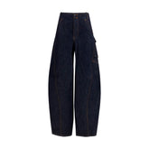 Self-Portrait Blue Cotton Cargo Pants