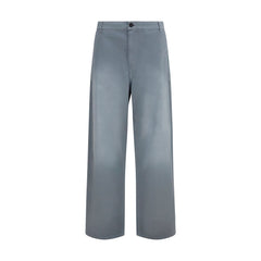 Miu Miu Gray Cotton Casual Pants