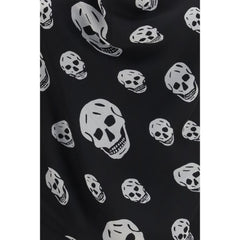 Alexander McQueen Black Silk Scarf