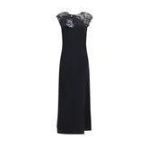 Ferragamo Black Silk Cocktail Dress