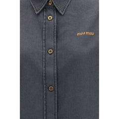 Miu Miu Gray Denim Shirt