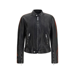 Gucci Black Buffalo Leather Bomber