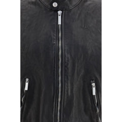 Gucci Black Buffalo Leather Bomber